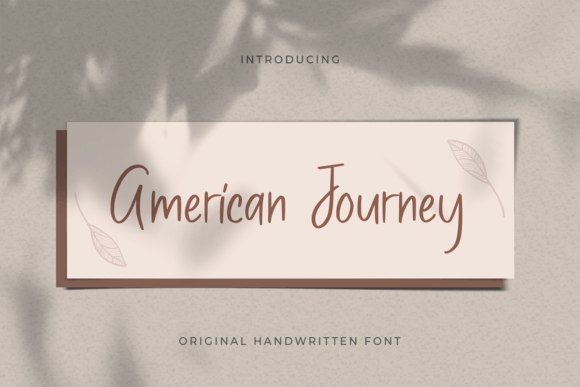 American Journey: A Handwritten Font for Editorial Design