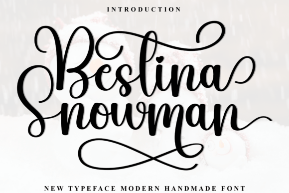 Bestina Snowman: A Script Handwritten Font for Editorial Design