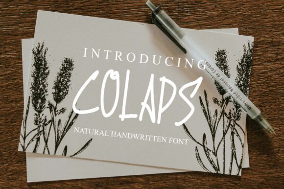 Colaps: The Handwritten Typeface for Authentic Editorial Design