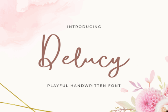 Delucy: The Sweet Handwritten Font for Handmade Labels and Invitations