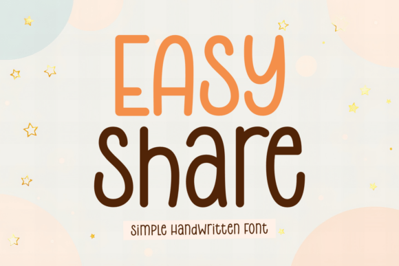 Easy Share: A Handwritten Font for Authentic Brand Identity