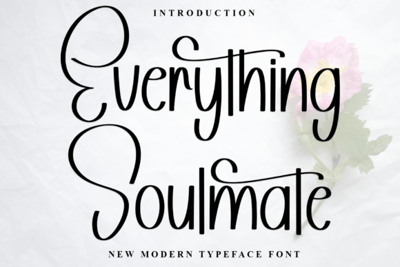Everything Soulmate Font: A Stylish Typeface for Real Campaigns