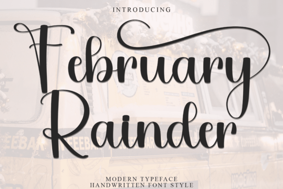 February Rainder: A Script Handwritten Font for Modern Web Design