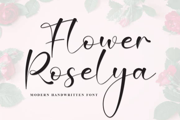 Flower Roselya: The Handwritten Font for Polished Brand Identity