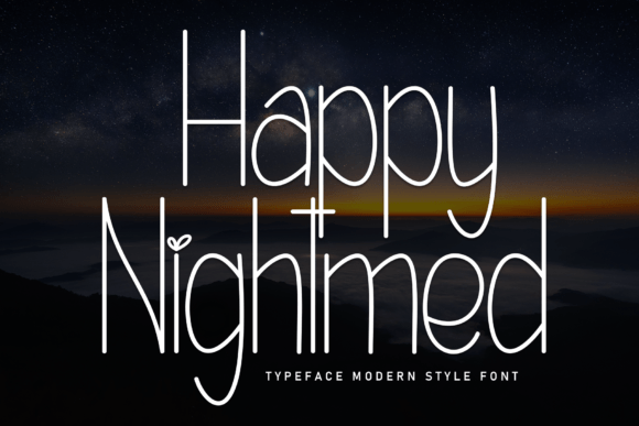 Happy Nightmed: A Sweet Script Font for Editorial Design
