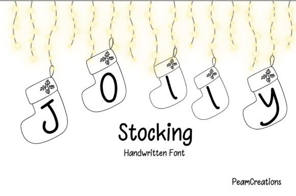 Jolly Stocking: The Sweet Handwritten Font for Festive Crafts