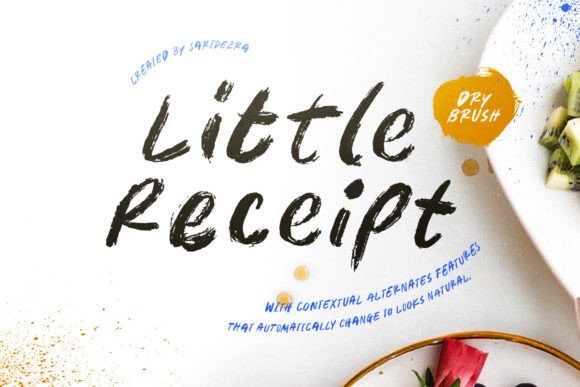 Little Receipt: The Handwritten Font for Editorial Design
