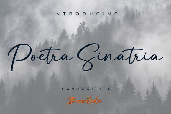 Poetra Sinatria: Elevate Brand Identity with Elegant Script Typography
