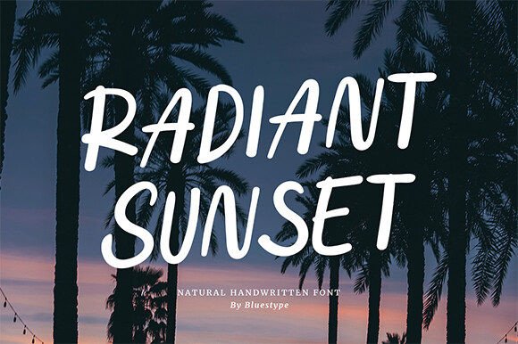 Radiant Sunset Typeface Brings Warmth to Editorial Design