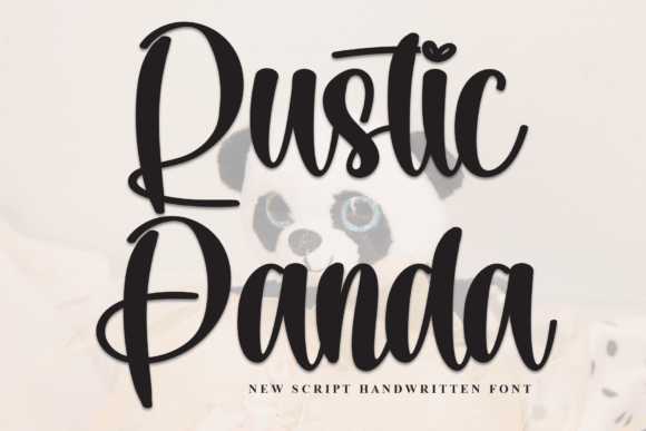 Rustic Panda: The Perfect Handwritten Font for Handmade Labels and Invitations