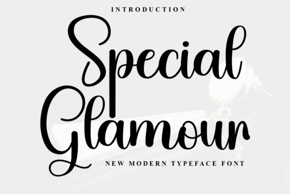 Special Glamour Typeface for Editorial Elegance