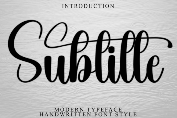 Subtitle Typeface Review: A Stylish Script for Elegant Branding