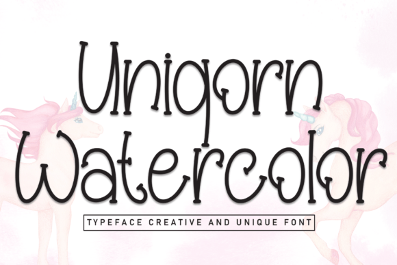 Unicorn Watercolor Font: A Handwritten Script for Memorable Branding