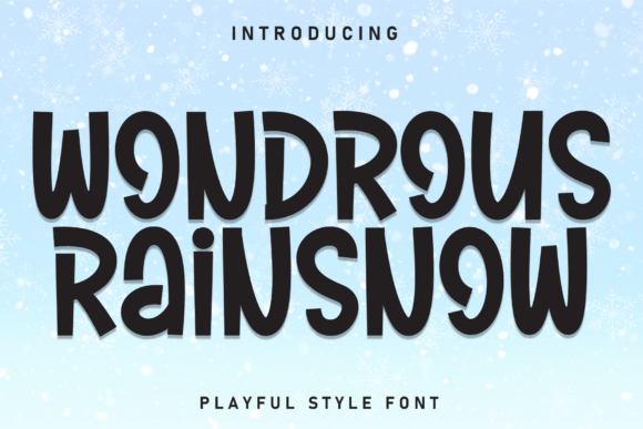 Wondrous Rainsnow: A Script Handwritten Typeface for Editorial Design